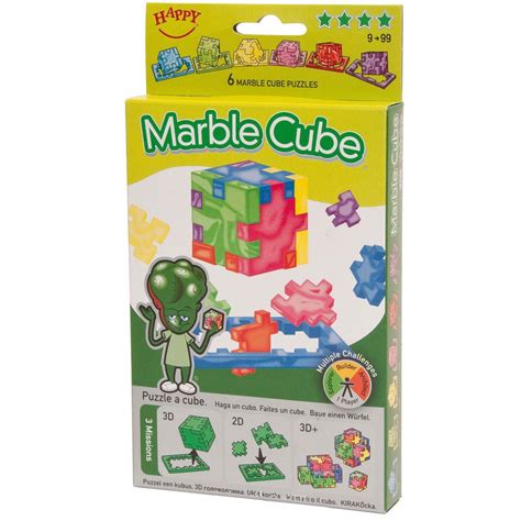 The hanyama cast marble puzzle is an unusually shaped piece where the aim is to take it apart and reassemble. slimwinkeltje.nl - Marble cube - 3D puzzel - klein