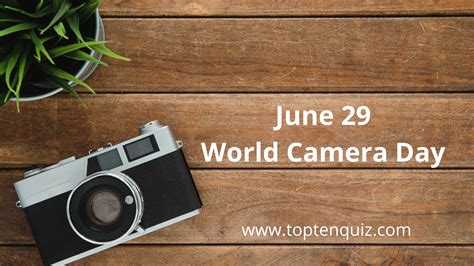 June 29 World Camera Day History Of The Cameras Timeline