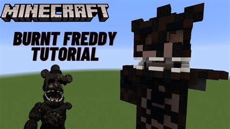 Minecraft Tutorial Burnt Freddy Statue Final Nights 2 Youtube