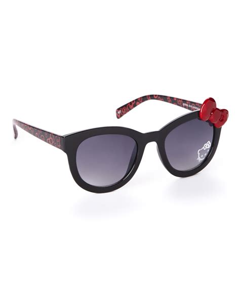 hello kitty® black and red bow hello kitty sunglasses black and red red bow hello kitty