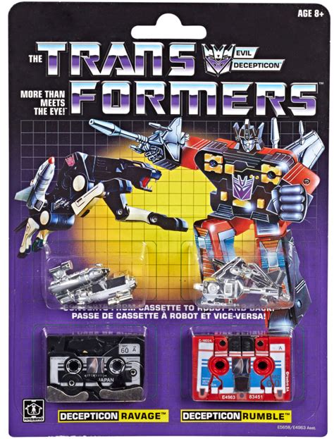 Transformers G1 Ravage And Rumble Set Of 2 Transformers Vintage G1 Reissues