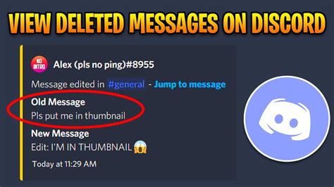 View Deleted And Edited Messages On Your Discord Server Youtube