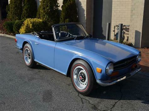 1974 Triumph Tr6 Tr6 77671 Miles Blue Convertible 25 Liter 6 Cylinder Manual For Sale Photos