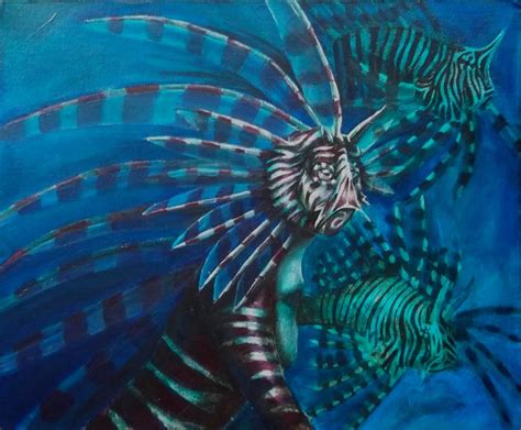 Lionfish Mermaid By Happyhyperharo On Deviantart