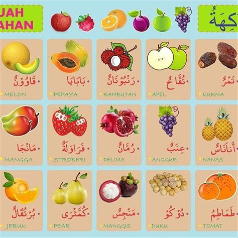 Contoh hitungan adad tartibi dalam bahasa arab. Kosa Kata Bahasa Arab Buah Buahan | Seputar Buah