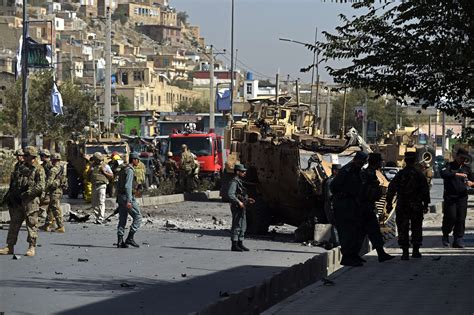 Suicide Attack On Nato Led Force In Kabul Wounds Civilians The