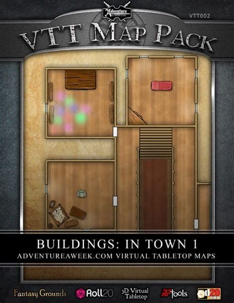 Vtt Map Pack Buildings In Town 1