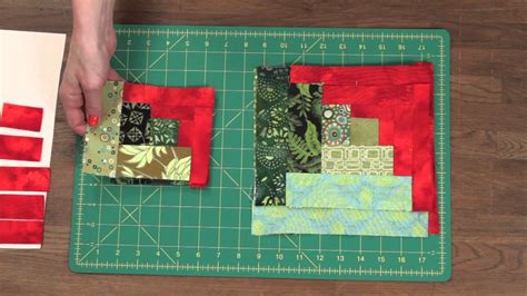 I could put you in a log cabin, in wiskansin. Quilty: How to make a Curved Log Cabin Quilt Block - YouTube