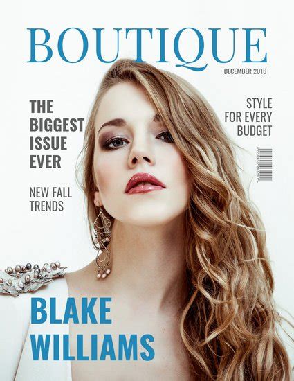 Customize 161 Fashion Magazine Cover Templates Online Canva