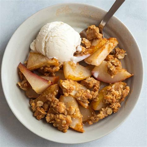 Pear Crisp Baked By An Introvert