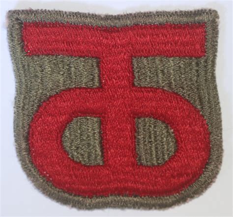Original Un Used Wwii 90th Infantry Division Cloth Patch 1 Rounded