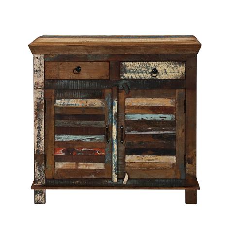 Check spelling or type a new query. Oilton Colorful Patchy Reclaimed Wood 2 Drawer Small ...