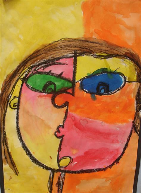 1st Grade Picasso Me Portraits 2nd Grade Art Art Painting