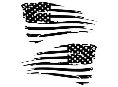 Download Distressed Tattered Weathered American Flag Vinyl Decal ...