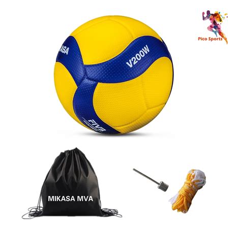 Each team tries to score points by grounding a ball on the other team's court under organized rules. Original Mikasa V200W Micasa Volleyball Size 5 volleyball ...