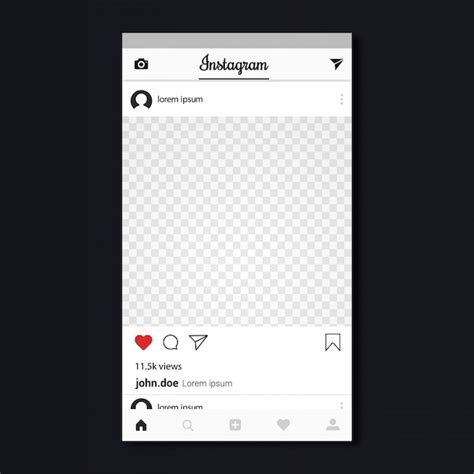 Instagram Account Editable Blank Instagram Profile Template Crafts