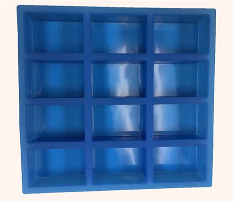 Silicone Rectangle Soap Mold 12 Cavity Soap Making Supplies
