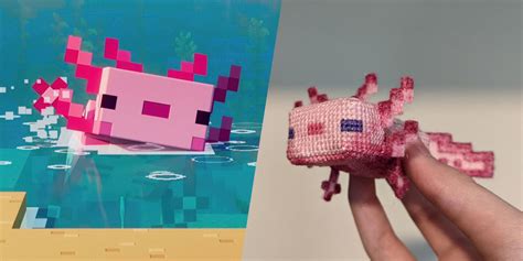 Minecraft Players Handmade Axolotl Is Disarmingly Adorable