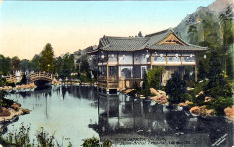 In The Japanese Gardens Japan British Exhibition London 1910 Old