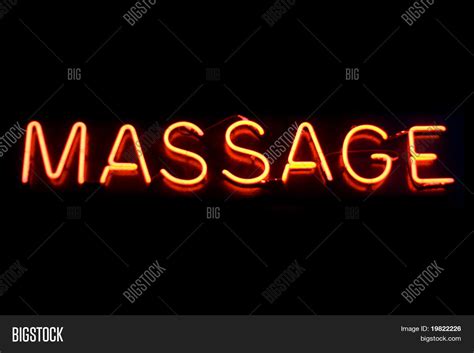 Red Neon Sign Word Massage On Image And Photo Bigstock