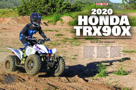 Atv Test 2020 Honda Trx90x Dirt Wheels Magazine