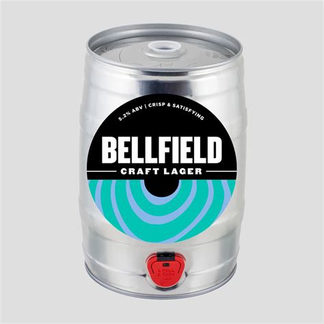 Craft Lager 5 Litre Mini Keg Bellfield Brewery
