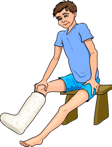 Broken Leg Cartoon Clipart Best