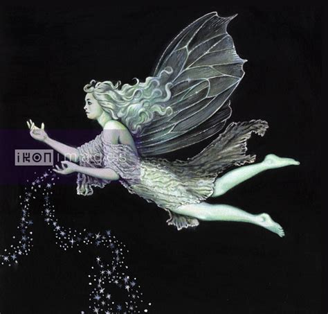 Stock Illustration Of Fairy Flying And Sprinkling Fairy Dust Ikon Images