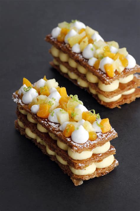 I referenced supervalue and allrecipes. Tropical Mille Feuille with mango, coconut and passion ...