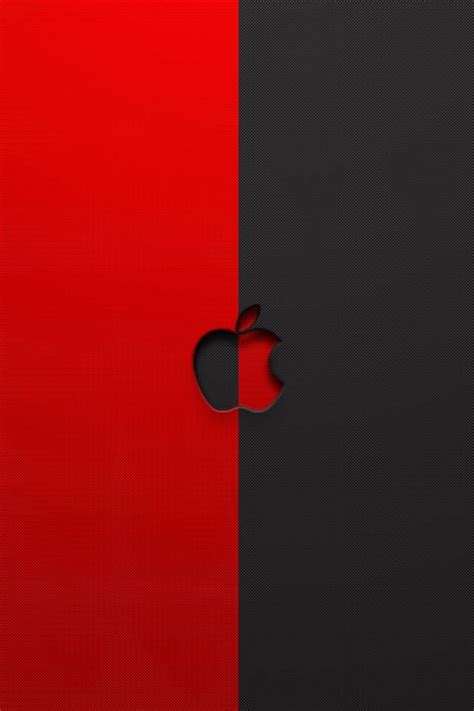 Red Black Apple Iphone 4s Wallpaper 640x960 Iphone 4s Wallpapers