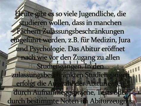 Das Studium in Deutschland Die Universitäten in