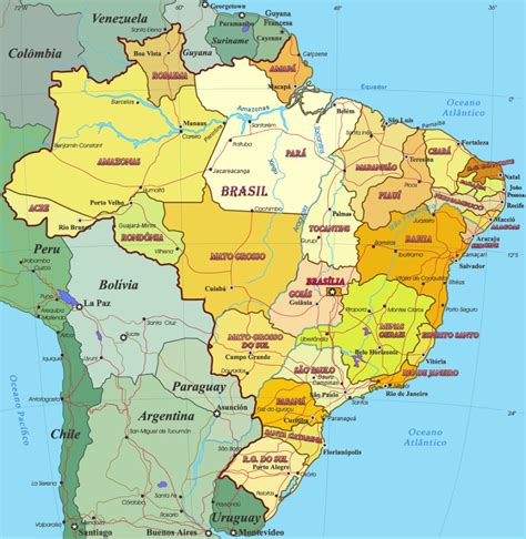 Mapa Do Brasil Artofit