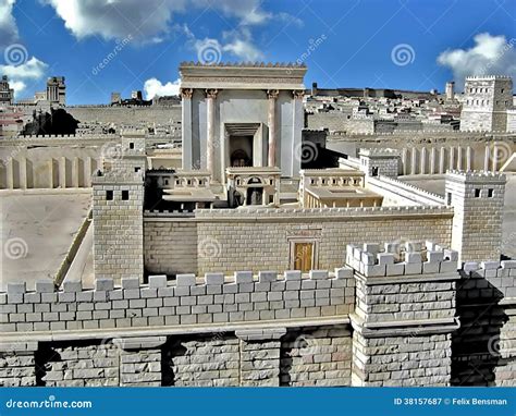 Secondo Tempio Gerusalemme Antica Immagine Stock Immagine Di