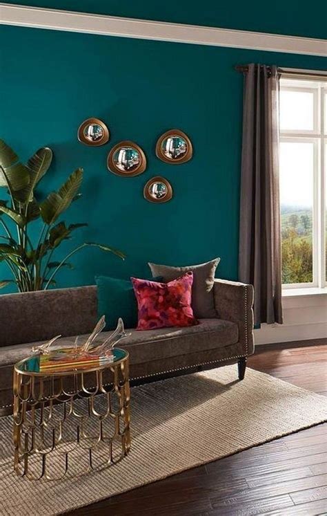 35 Top Paint Color Ideas For Living Room Page 11 Of 37 Teal Living