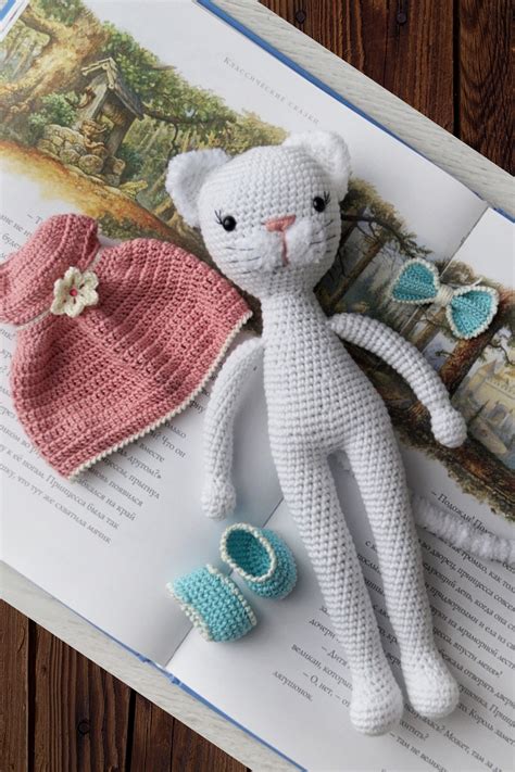 Crochet Kitten Pattern Amigurumi Soft Toy Cat Etsy In 2020 Knitted