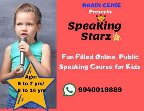 Public Speaking Classes For Kids 5 To 14 Years Kids Contests