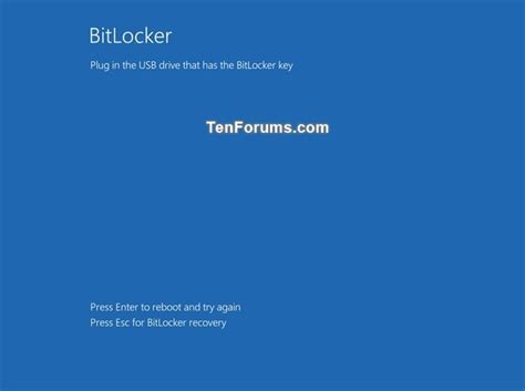 Unlock Os Drive Encrypted By Bitlocker In Windows 10 Tutorials