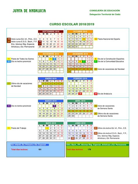 Calendario 2023 Escolar 2024 Andalucia Image To U