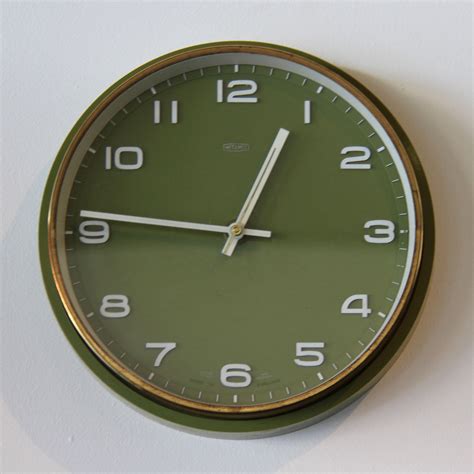 Metamec Clock Green Realm Vintage
