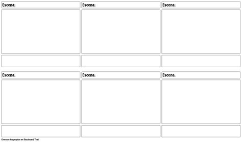 Plantilla De Storyboard De Película En Blanco