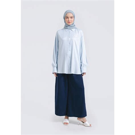 Jual Hanna Tunik Midi Dress Pakaian Hijab Selma Wanita 141122 Shopee Indonesia