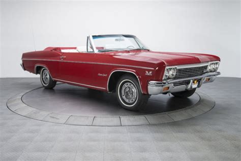 1966 Chevrolet Impala Ss 38 Miles Regal Red Convertible 396 V8 3 Speed