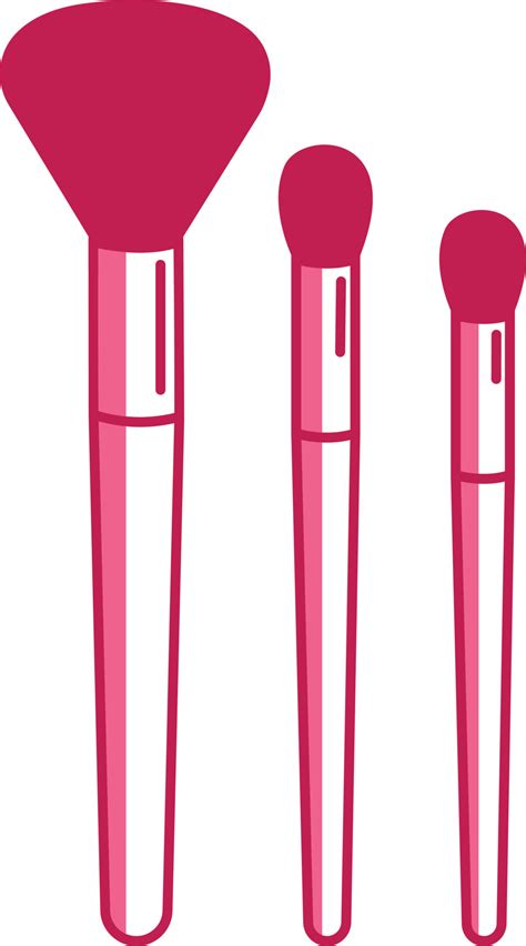Pink Makeup Brushes Illustration Vector On White Background 13683291