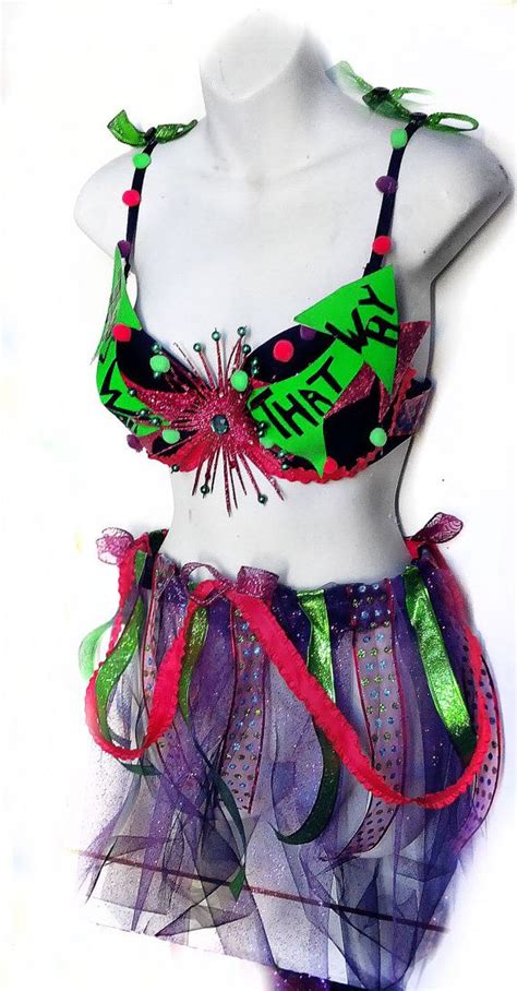 mad tea party custom rave outfit neon greenpink by gogohypnotica 100 00 rave outfit neon