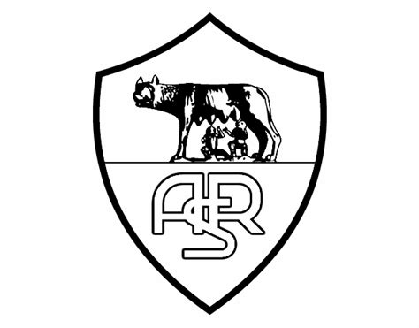 Più disegni di stemma calcio. Disegno Stemma del AS Roma colorato da Utente non ...