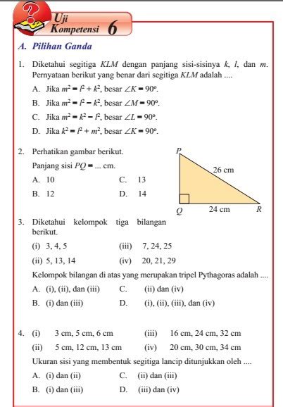 Soal pilihan ganda koordinat kartesius kelas 8 dan jawabannya. Soal Pilihan Ganda Koordinat Kartesius Kelas 8 Dan ...