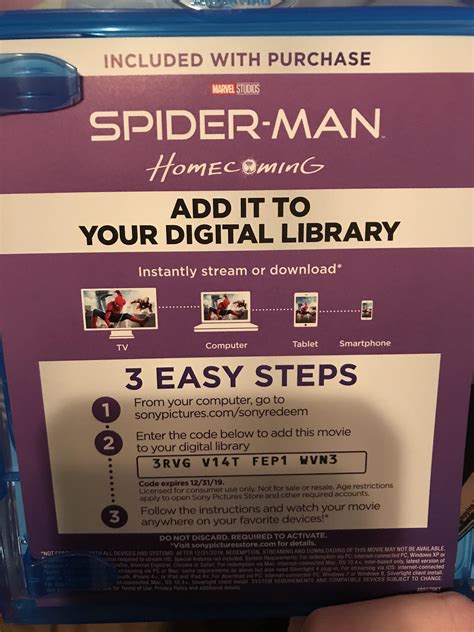 I have a free Spider-Man: Homecoming digital copy, if ...