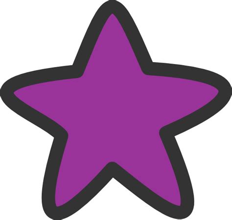 Purple Star For Starry Clip Art At Vector Clip Art Online