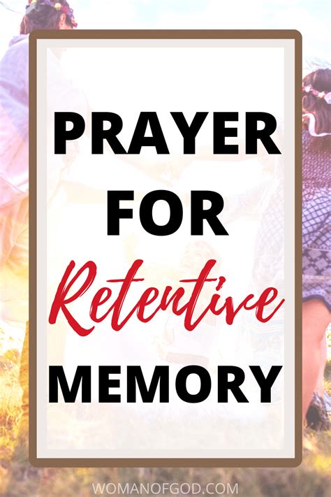 Prayer For Retentive Memory Prayer For Good Memory