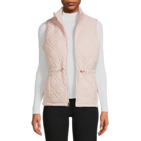 Time And Tru Womens And Plus Reversible Quilted Vest